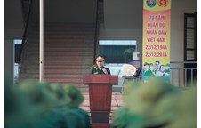 Một số hình ảnh buổi lễ chào cờ và duyệt đội ngũ tại Trung tâm Giáo dục quốc phòng an ninh Vinh